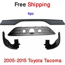 For 2005-2015 Toyota Tacoma Rear Bumper Step Pads Kit Molding Extensions 4pc