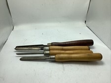 vintage USA made Greenlee Wood Working Lathe tools Knife set of 4
