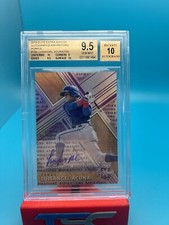 2019 Elite Extra Edition Luisangel Acuna Purple Aspirations Auto /100 BGS 9.5