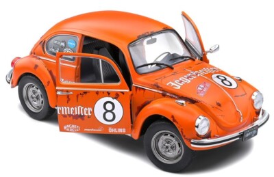 SOLIDO - VOLKSWAGEN Beetle 1303 1974 Jagermeister #8 Orange. - 1
