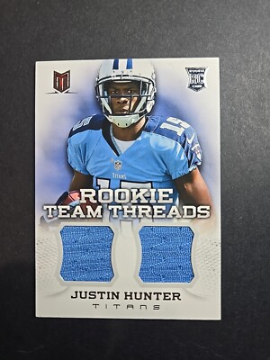 2013 Momentum Rookie Team Threads Dual Materials #5 Justin Hunter Jersey /399