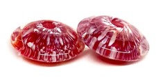 Handmade Lampwork Glass Beads From Murano OOAK Tamara Yarilo Brand 2 Pcs