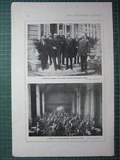 1917 I wojna światowa Druk ~ Delegacje belgijskie Konferencja Gospodarcza Paryż