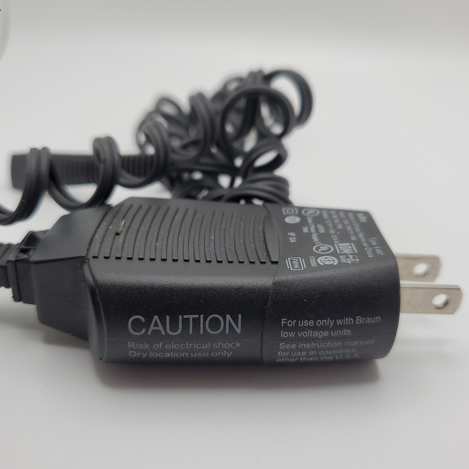 BRAUN 5497 DC 12V Shaver/Razor Charger Power Adapter- Tested & Works