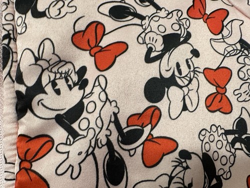 Girls Size 5/6 Disney Minnie Mouse Red Pink Satin Silky Varsity Bomber - Picture 6 of 8