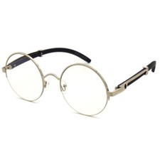 Eye Glasses Clear Lens Rimless Classic Retro 80's 90's Style Gold Metal Buffs
