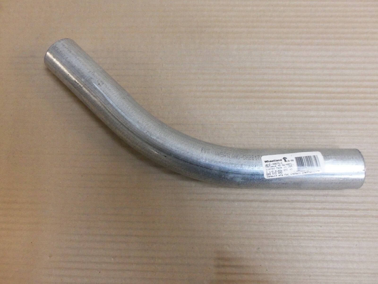 NEW WHEATLAND E48675C 11/2" 45 Degree Conduit EMT Elbow eBay