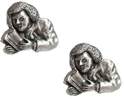 2 x Samuel Johnson Handarbeit aus bleifreiem englischem Zinn Abzeichen - HIN-1190