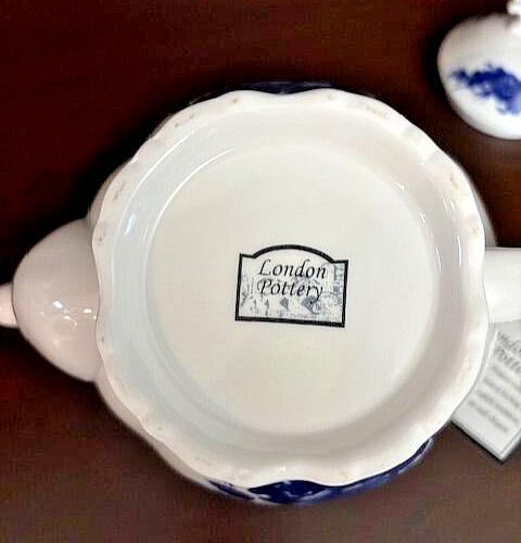 THE LONDON POTTERY, TEEKANNE 4 TASSEN - MUSTER UNBEKANNT, NEU IN NEUWERTIGEM ZUSTAND - Bild 5 von 6