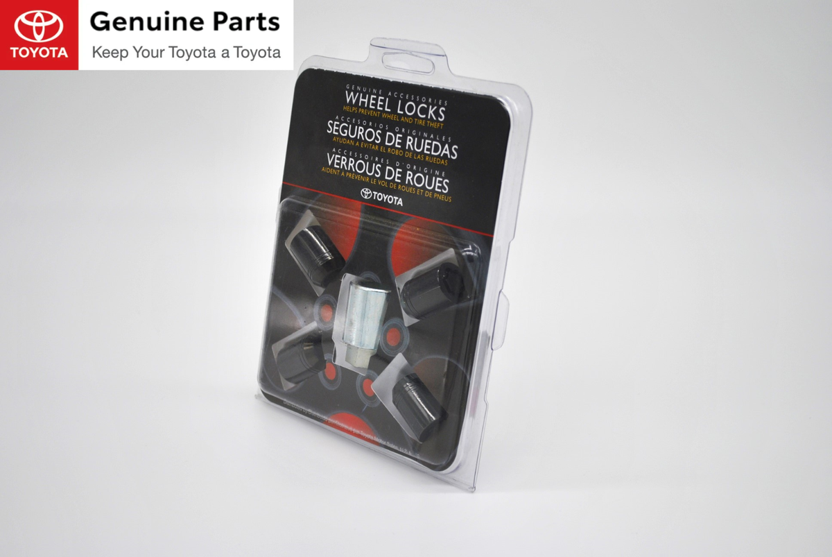 PT276-18220-02 Genuine OEM Toyota Black Wheel locks 2022-2025