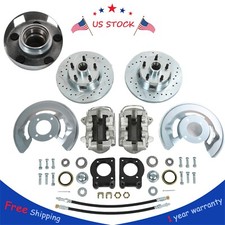 Front Drum-Disc Brake Conversion Kit w / 11" rotors For Ford Mustang 1964-1969