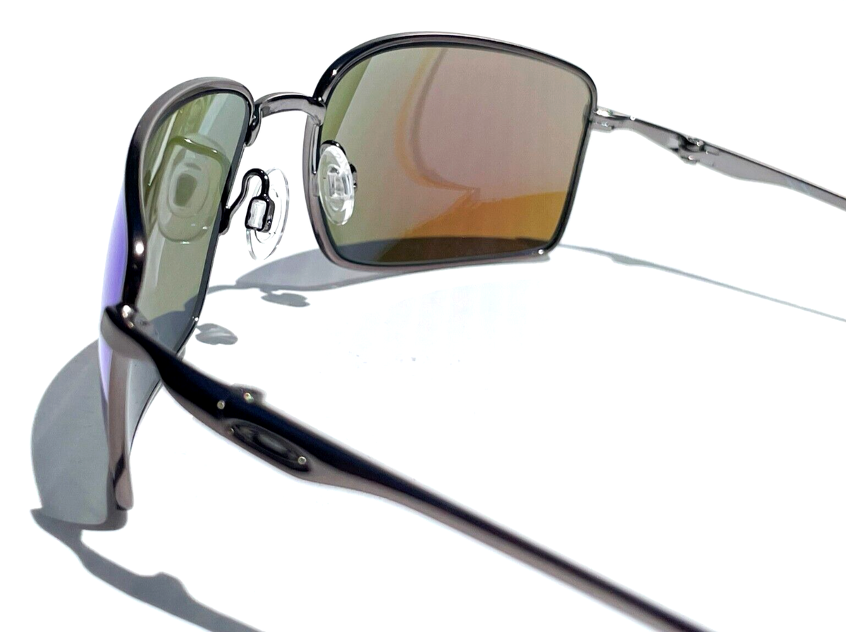 Oakley SQUARE WIRE Titanium Silver w POLARIZED Galaxy Blue Oakley SQUARE WIRE Titanium Silver w POLARIZED Galaxy Blue