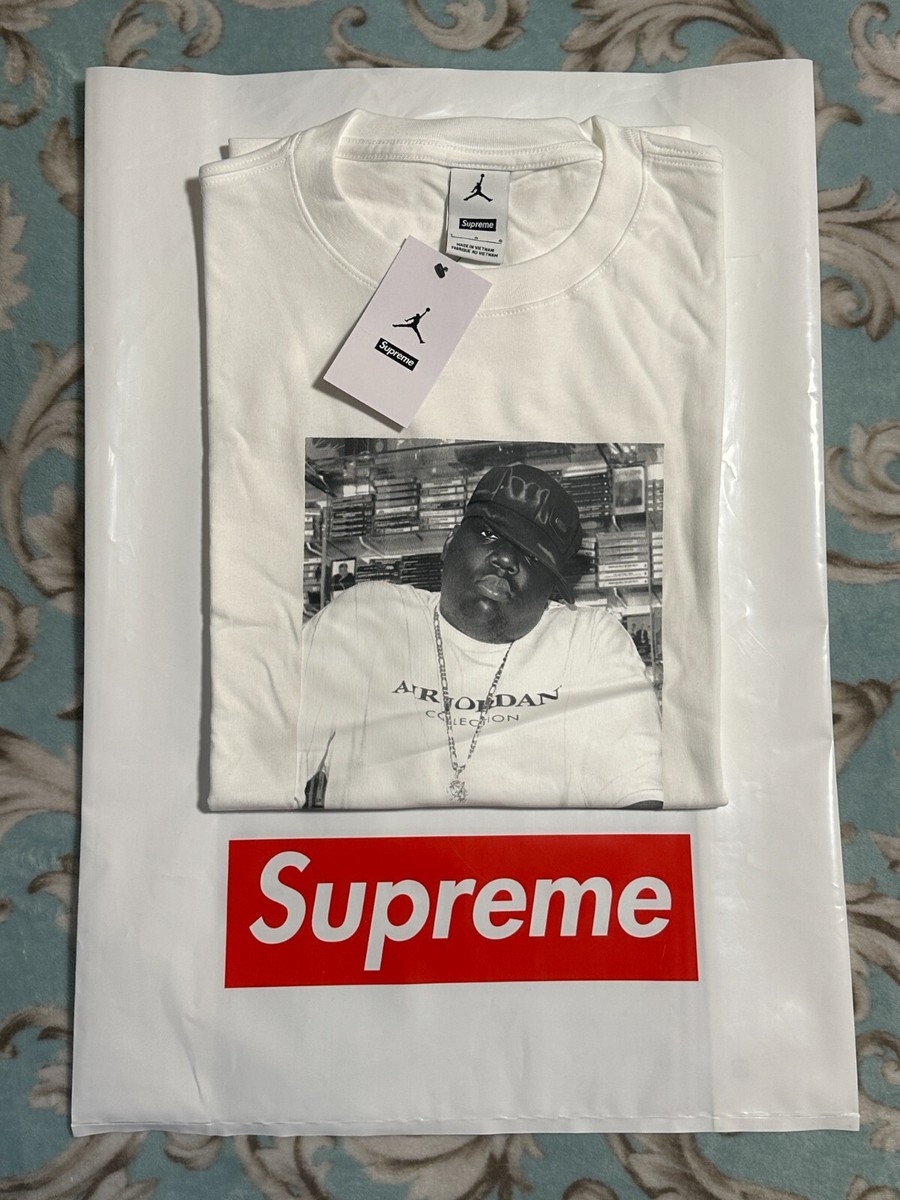 SUPREME JORDAN BIGGIE S/S TOP (WHITE) (LARGE) FW24 HOODIE TRICOT