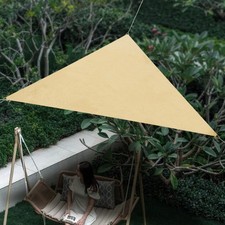 Sun Shade Sail Canopy UV Block Sunshade Triangle Sand For Outdoor Backyard Deck