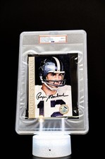 Roger Staubach 1998 H.O.F. Cards Hall of Fame Signature Series / PSA Auto MT 9