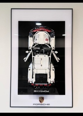 Display Wallboard for LEGO Technic Porsche 911 RSR Kit 42096 Car Not Included 