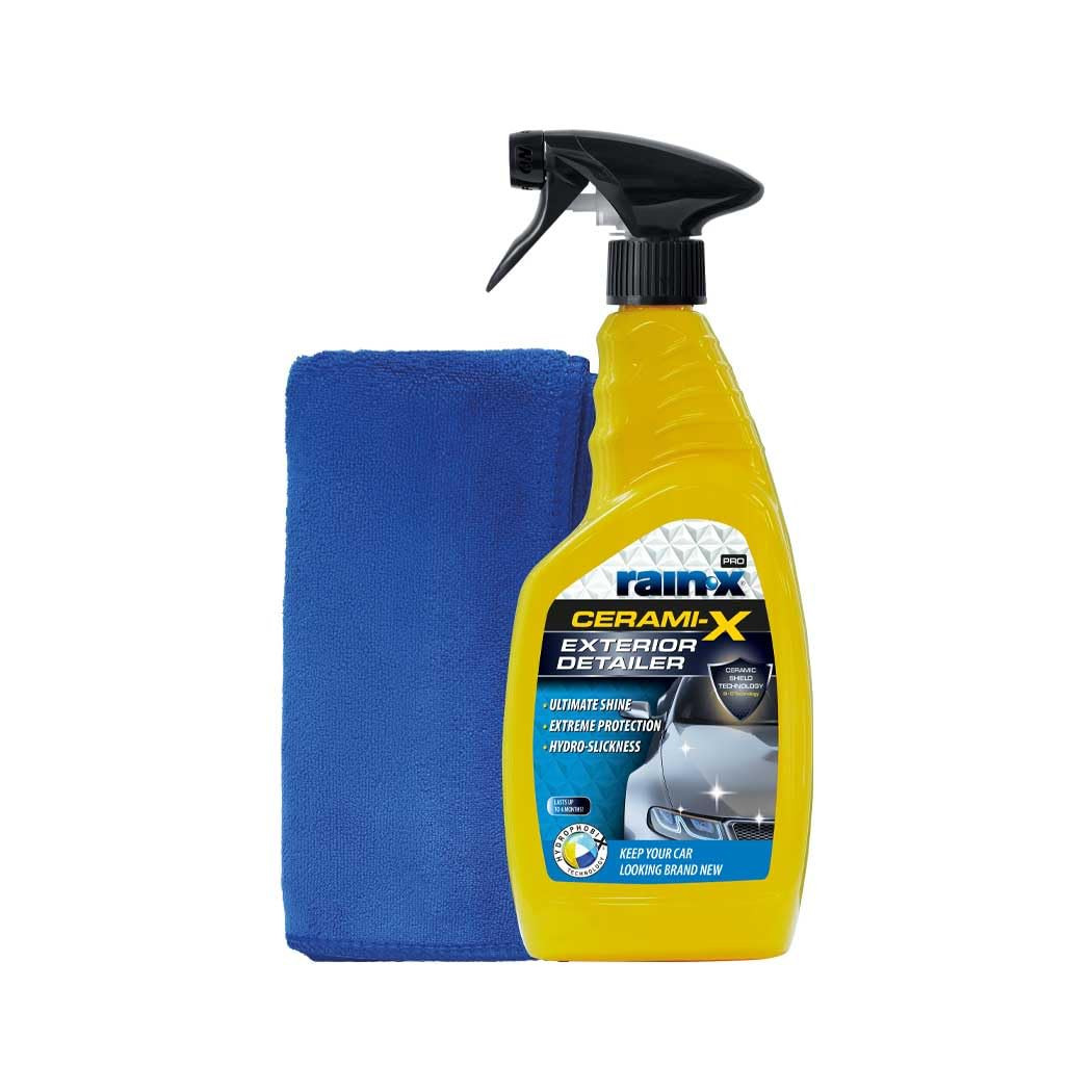 Cerami-X Rain Off 750ml: Cera Auto Ceramica Veloce + Panno in Omaggio