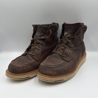 Red Wing Irish Setter Lace Boot  Men s Size 9.5 Brown no box worked distressed 