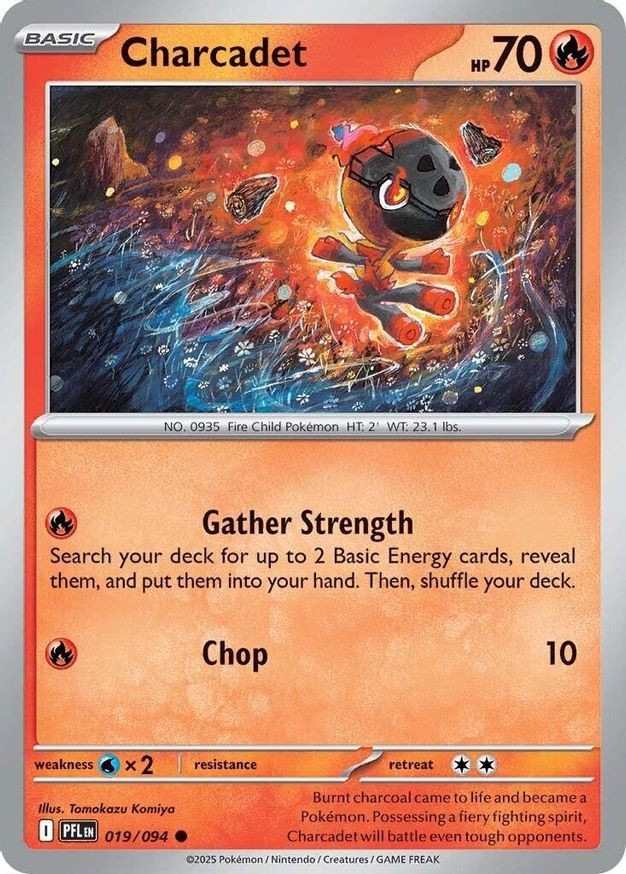Pokemon Charcadet (19/130) Phantasmal Flames NM