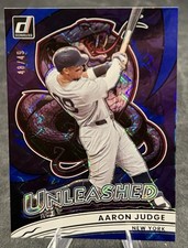 AARON JUDGE Unleashed Blue Xplosion Foil Parallel #48/49 - 2026 Panini Donruss