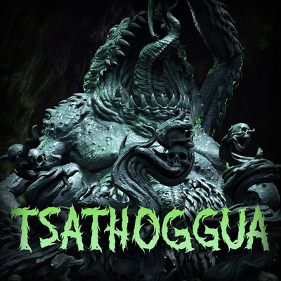 Tsathoggua and Formless Spawns | NSMiniatures | 3D Printed | Creatures | D&D RPG