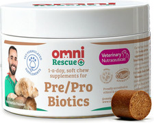 Soft Chew Supplements - Pre and Probiotics for Dogs Gut Health, One-A-Day Vet Gr