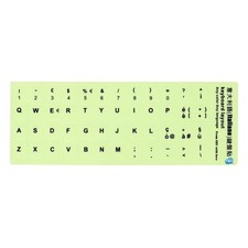 Fluorescent Keyboard Stickers Italian QWERTY Layout Letters Laptop PC