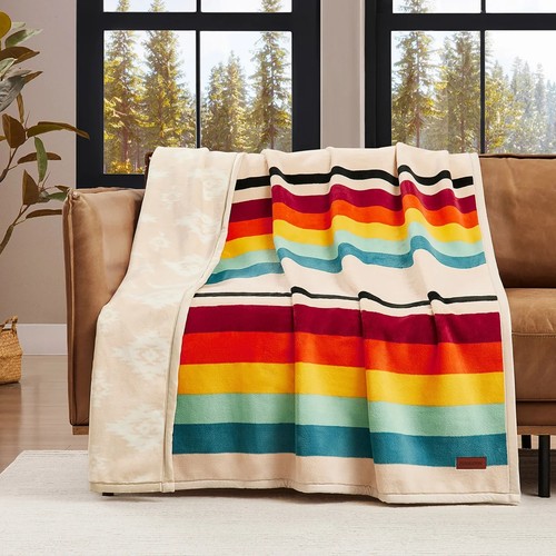 NEW Viral Trend Pendleton Print Plush Soft Throw, 50" X 70" Choice of Designs - Picture 15 of 90