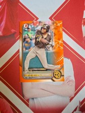2022 Bowman Baseball Base Orange CJ Abrams /25