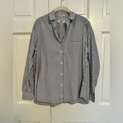 Luciano Barbera Men s Blue White Button Down Shirt Size 42 (IT) Small (US)