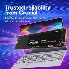 Crucial P310 4TB SSD M.2 2280 NVMe PCIe Gen4, Up to 7,100MB/s