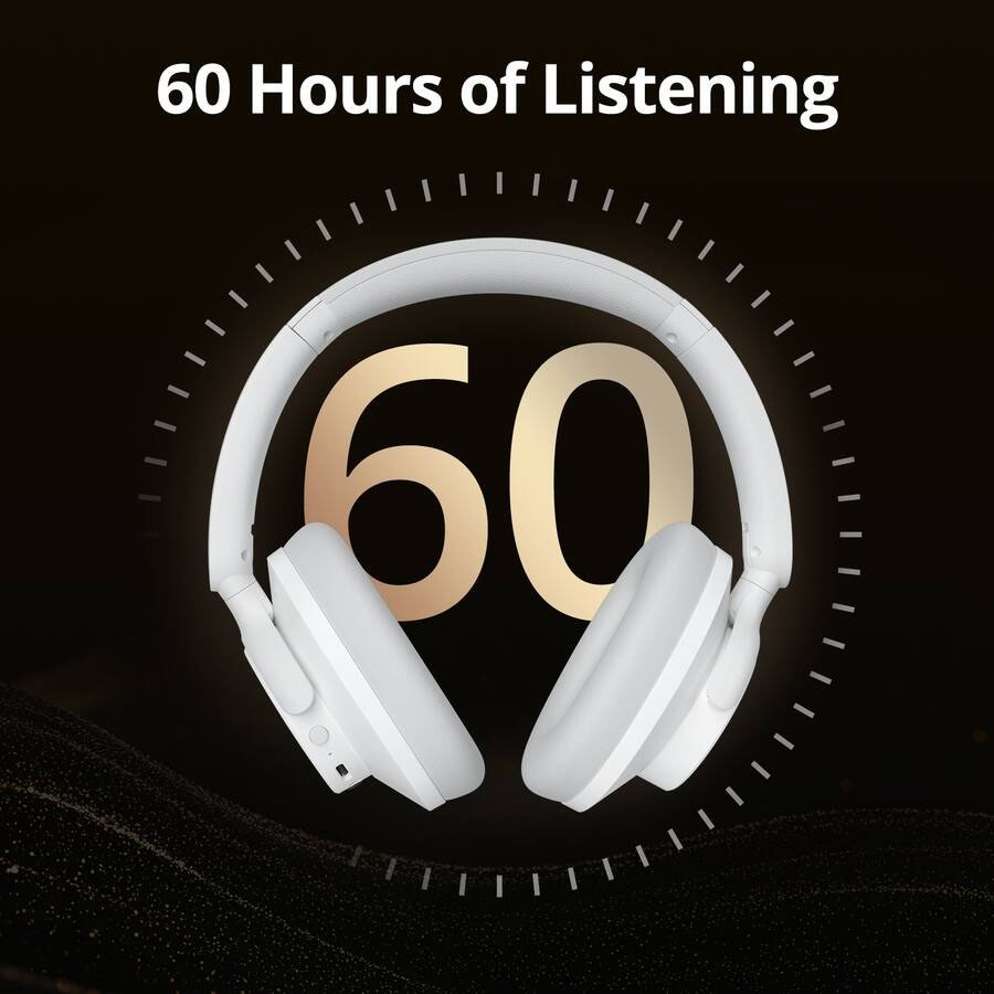 Audífonos inalámbricos Tronsmart Q20S Bluetooth con cancelación de ruido over-ear 60H, imagen 9