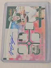 2025 Absolute Mason Taylor RC Premiere QUAD Patch Auto Laundry Tag 77/99 Jets