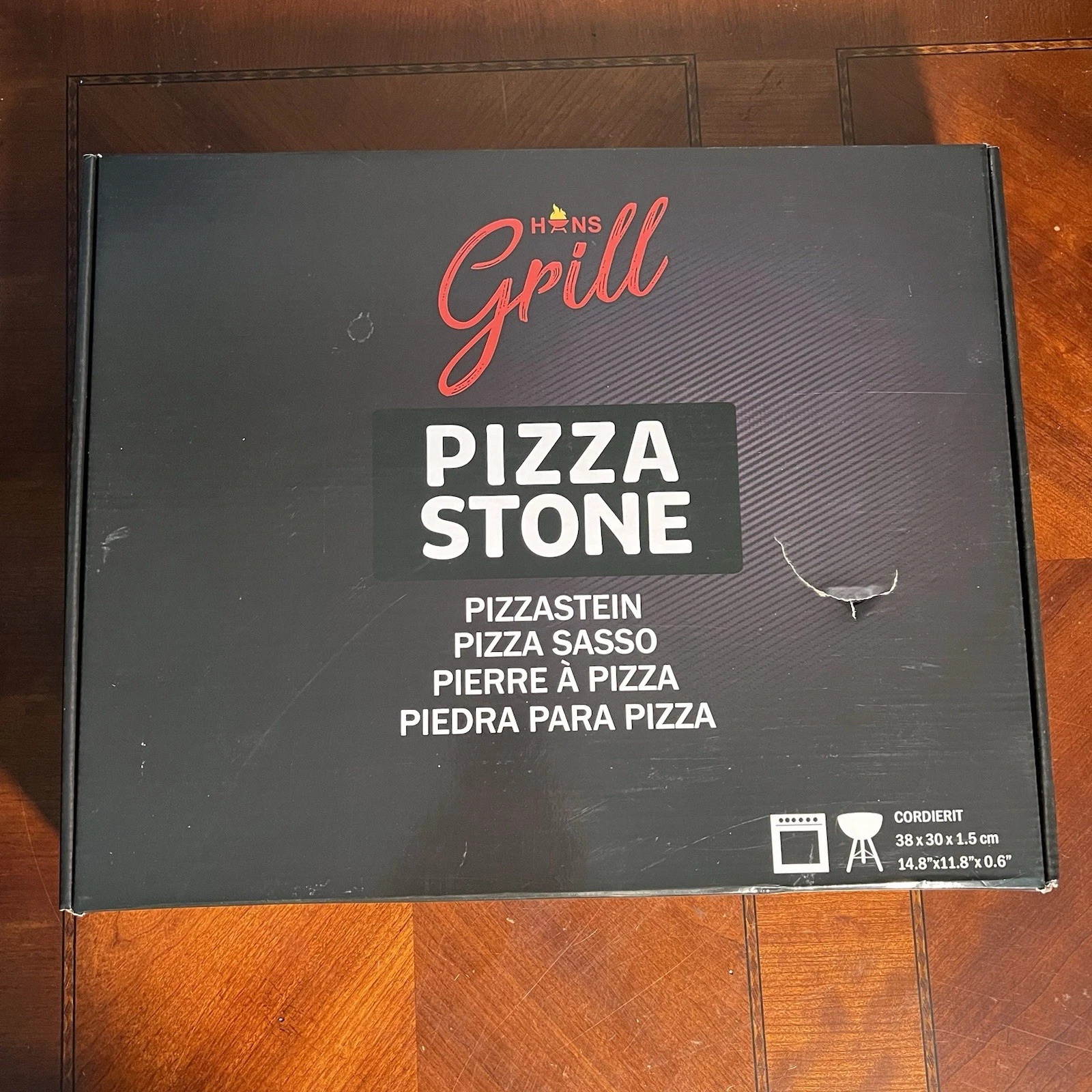 Hans Grill Pizza Stone PRO XL 15x12" + Wooden Pizza Peel Oven OPEN BOX
Opens in a new window or tab