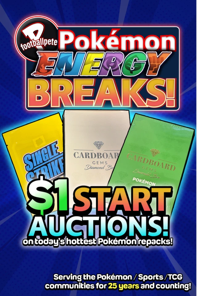 😎$1 START POKEMON PACK BATTLES + POKE ENERGY BREAKS!😎W/DANNY