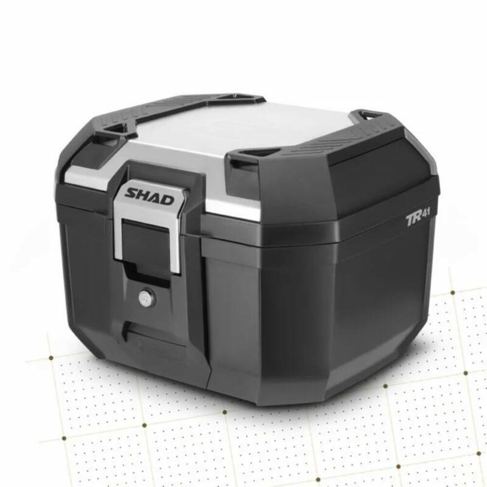 Trunk SHAD Terra tr41 Black / Cover Aluminium for Moto Spare Parts & Accessories