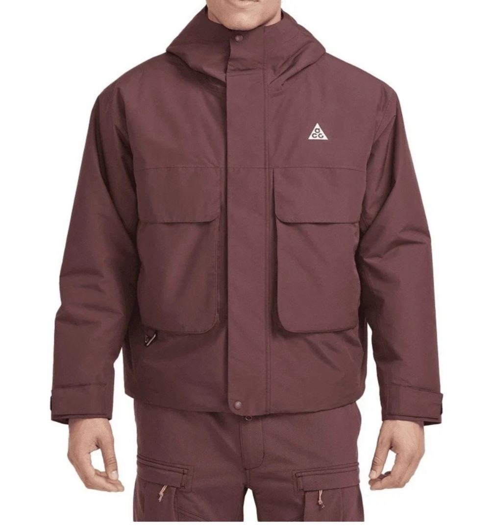 Nike ACG PrimaLoft Skull Peak Storm-Fit Jacket FV8681-652 Size L-Tall Burgundy