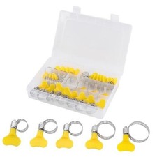 30PCS Stainless Steel Hose Clamps Kit with 8 to 29mm 5/16" to 1
