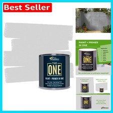 Quick Drying Light Grey Satin Paint & Primer - 250ml Versatile Multi-Surface Use