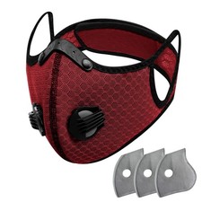 Dust Face Mask Anti-Fog Outdoor Cool Sports Mask Reusable Face Protection Wine 