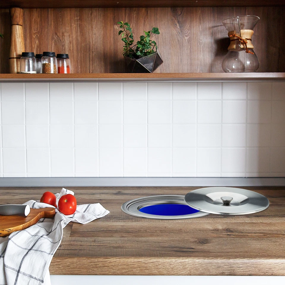 Mülleimer für arbeitsplatte Einbaumülleimer Küchenabfallbehälter Biomüllsammler - Bild 2 von 4