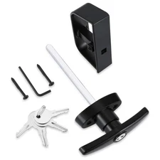 Heavy-Duty L Handle Lock, Secure Adjustable Door Lock Kit, T-Handle, Latch