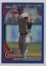 2010 Topps Chrome Blue Refractor 47/199 Adam Wainwright #43 g2d