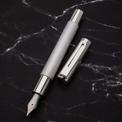 Monteverde Ritma Brushed Stainless Steal Fountain Pen Nibs Variation Very Luxury