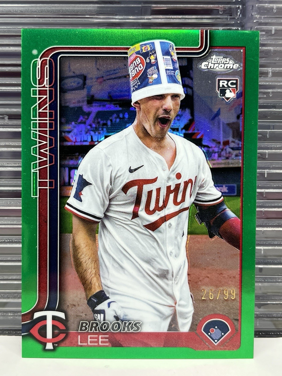 2025 Topps Chrome Update #USC6 Brooks Lee RC Image Variation Green Refractor /99