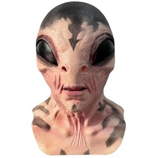Unique Latex Alien Face Mask for Adults - Perfect for Halloween  Cosplay Events