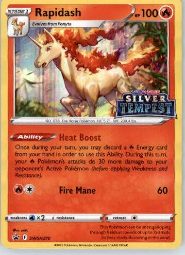 rapidash stage 1 pokemon card value Buy Rapidash | Silver Tempest