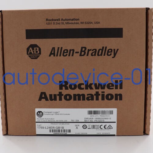 New Factory Sealed AB 1769-L24ER-QB1B CompactLogix Controller 1769-L24ER-QB1B - Picture 1 of 6