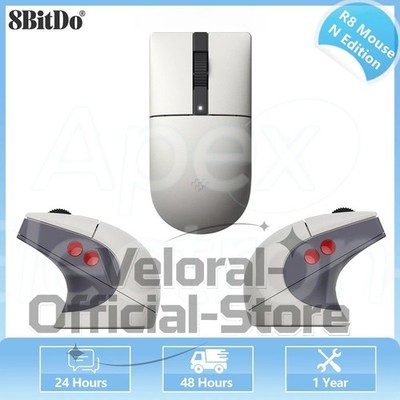 8BitDo Retro R8 Mouse Tri-mode Wireless Charging Dock Gaming Accessories