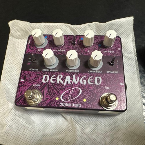 Crazy Tube Circuits DERANGED Envelope Filter Octaver Fuzz Pedal Rare
